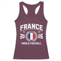 France Soccer Fan French Flag Patriotic Sports Racerback Tank Top
