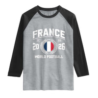 France Soccer Fan French Flag Patriotic Sports Raglan Shirt