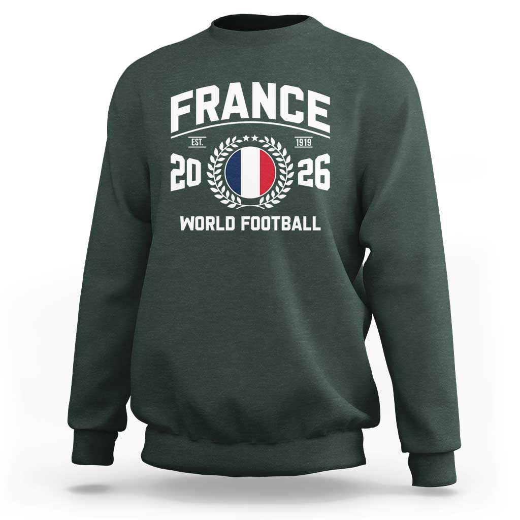 France Soccer Fan French Flag Patriotic Sports Sweatshirt