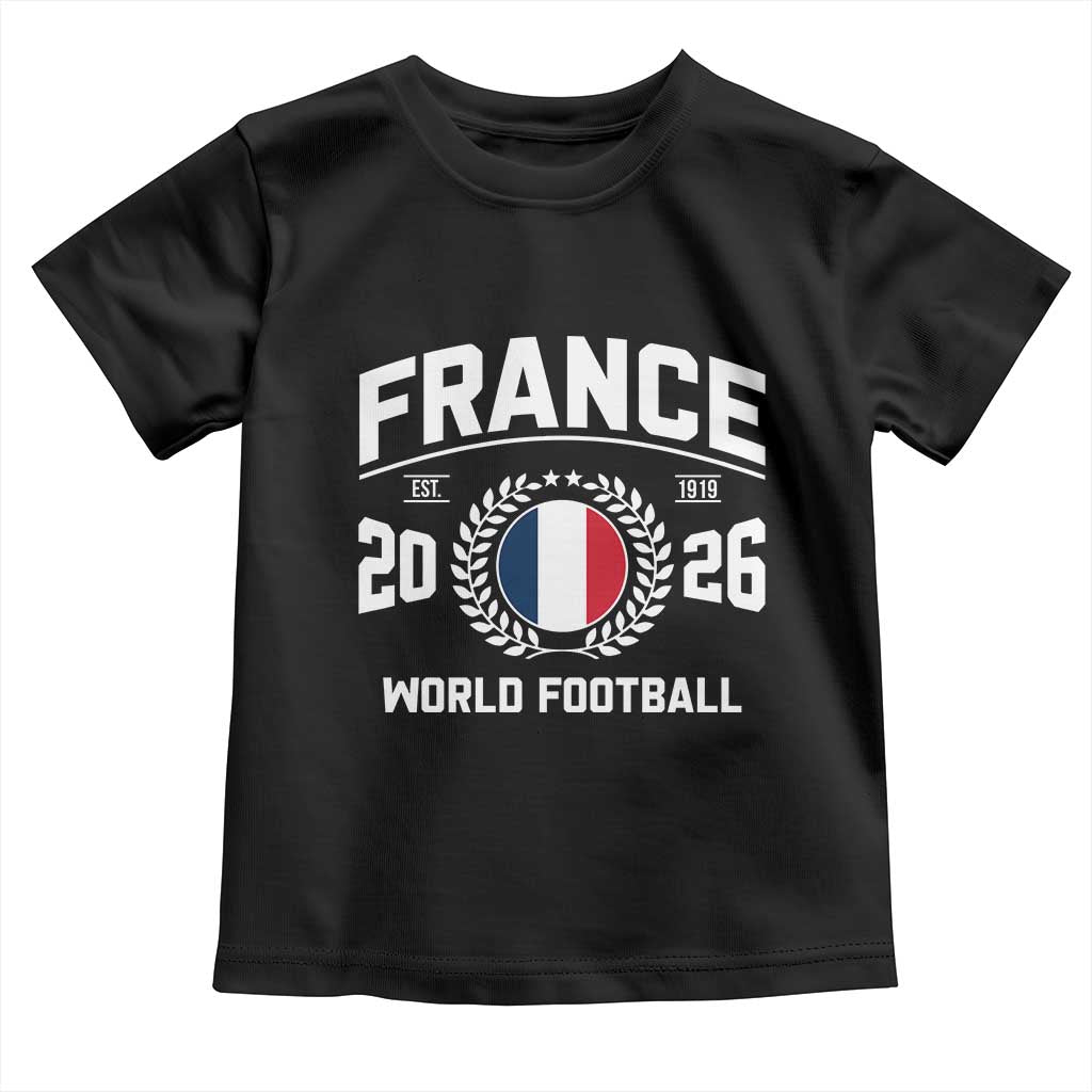 France Soccer Fan French Flag Patriotic Sports Toddler T Shirt