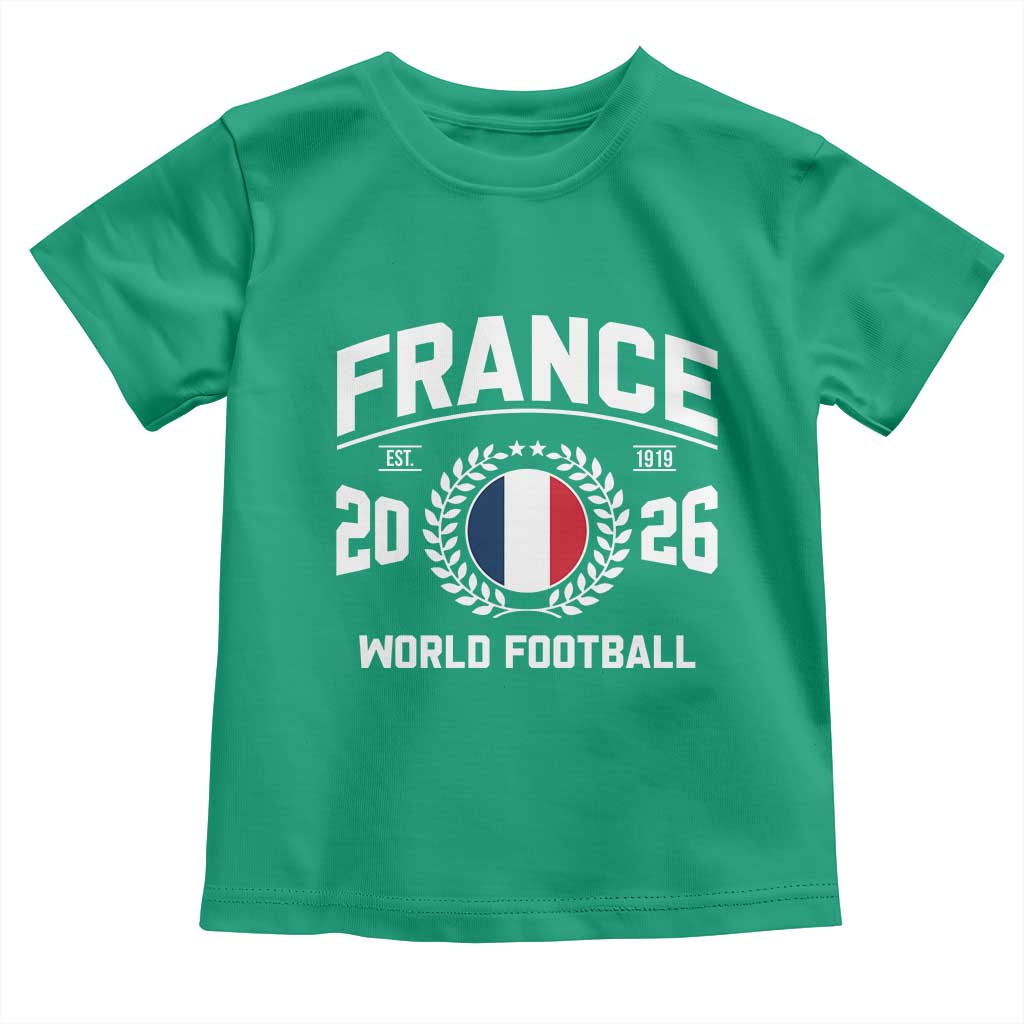 France Soccer Fan French Flag Patriotic Sports Toddler T Shirt