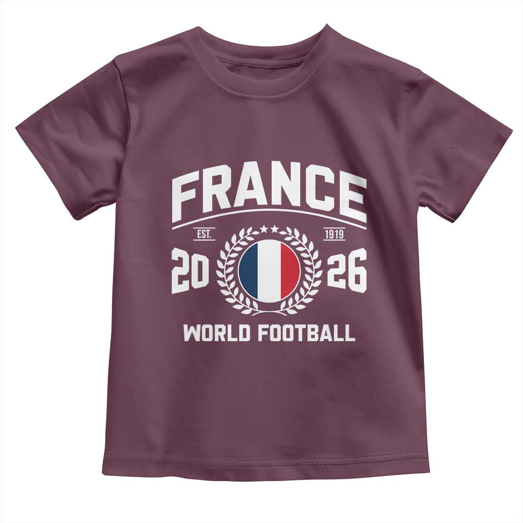 France Soccer Fan French Flag Patriotic Sports Toddler T Shirt