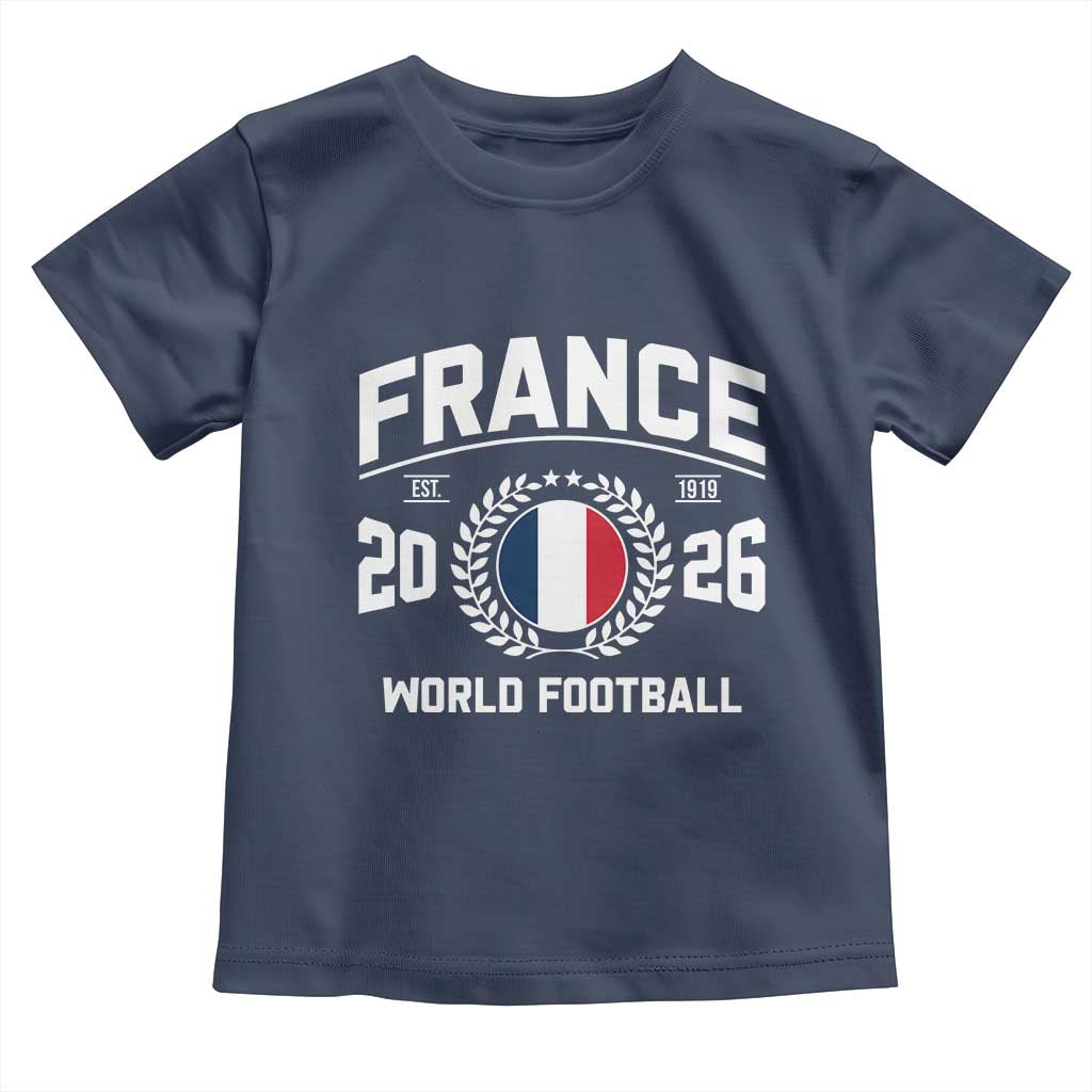 France Soccer Fan French Flag Patriotic Sports Toddler T Shirt