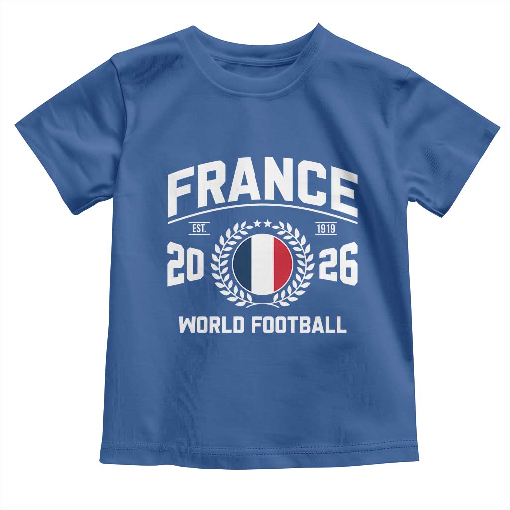 France Soccer Fan French Flag Patriotic Sports Toddler T Shirt