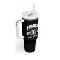 France Soccer Fan French Flag Patriotic Sports Tumbler With Handle