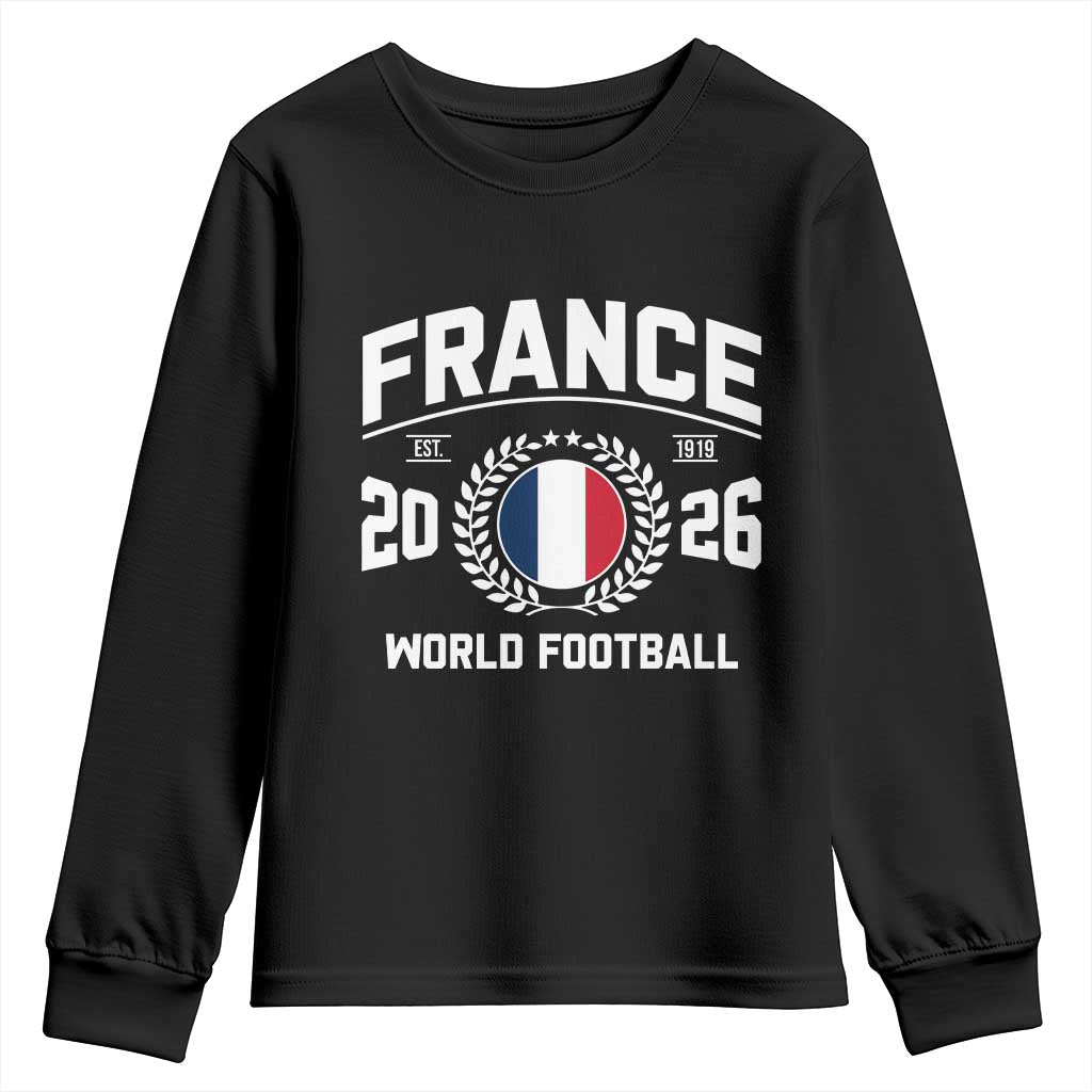 France Soccer Fan French Flag Patriotic Sports Youth Sweatshirt