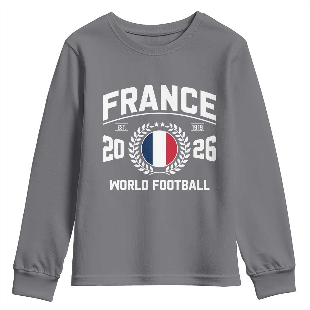 France Soccer Fan French Flag Patriotic Sports Youth Sweatshirt
