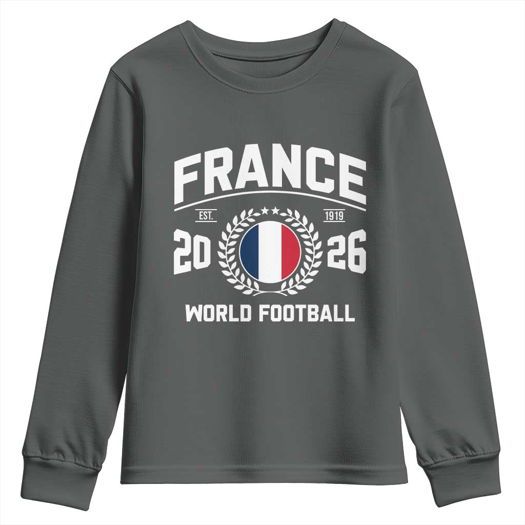 France Soccer Fan French Flag Patriotic Sports Youth Sweatshirt