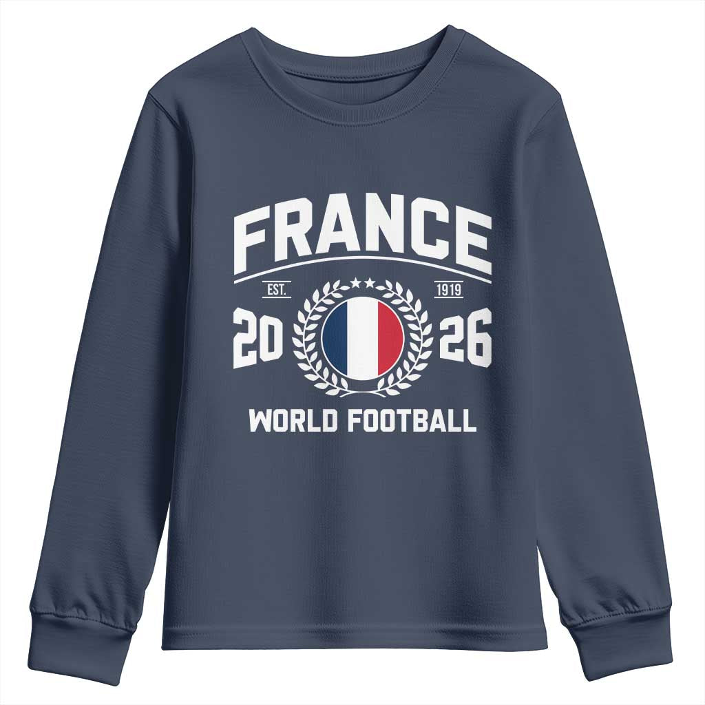France Soccer Fan French Flag Patriotic Sports Youth Sweatshirt