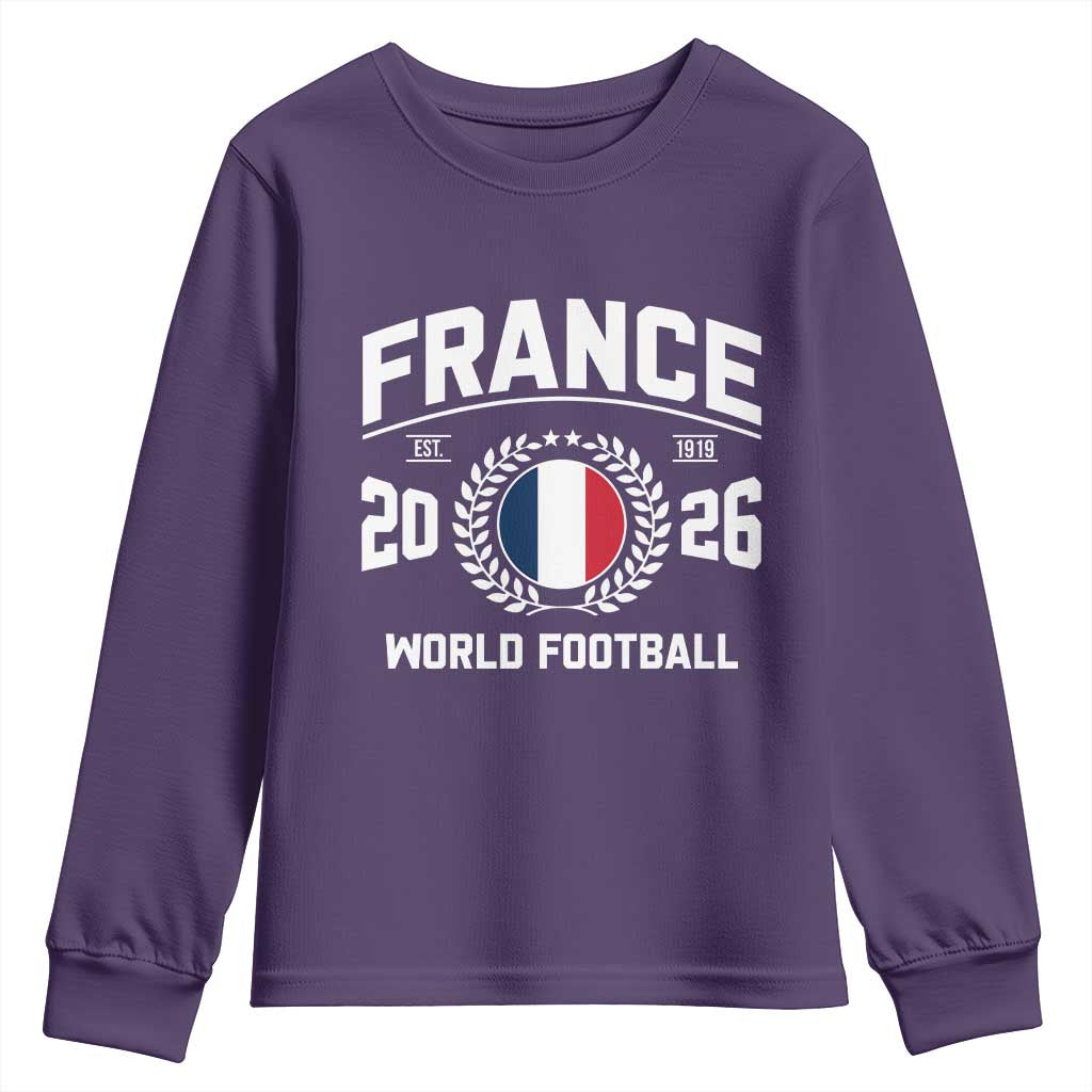 France Soccer Fan French Flag Patriotic Sports Youth Sweatshirt