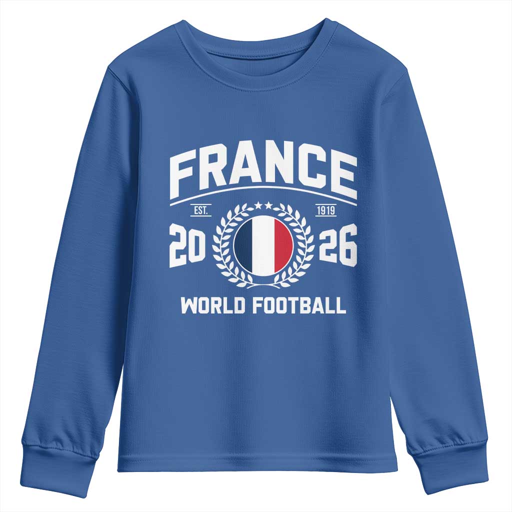 France Soccer Fan French Flag Patriotic Sports Youth Sweatshirt