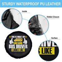 Funny School Bus Driver Spare Tire Cover This Is What An Awesome Bus Driver Looks Like - Wonder Print Shop