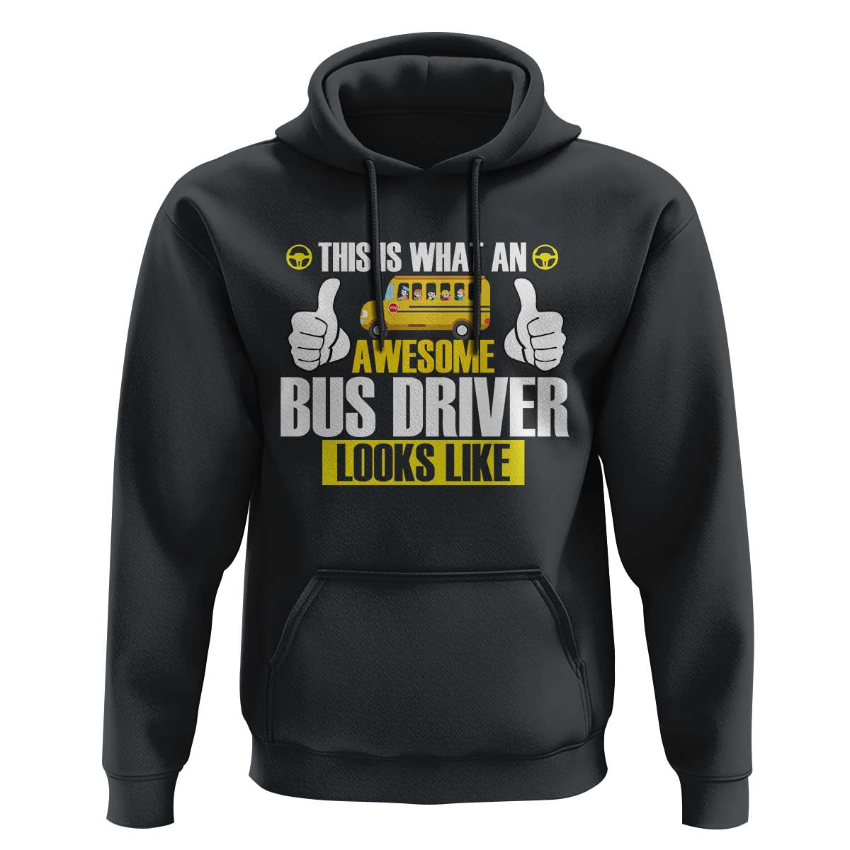 Funny School Bus Driver Hoodie This Is What An Awesome Bus Driver Looks Like - Wonder Print Shop