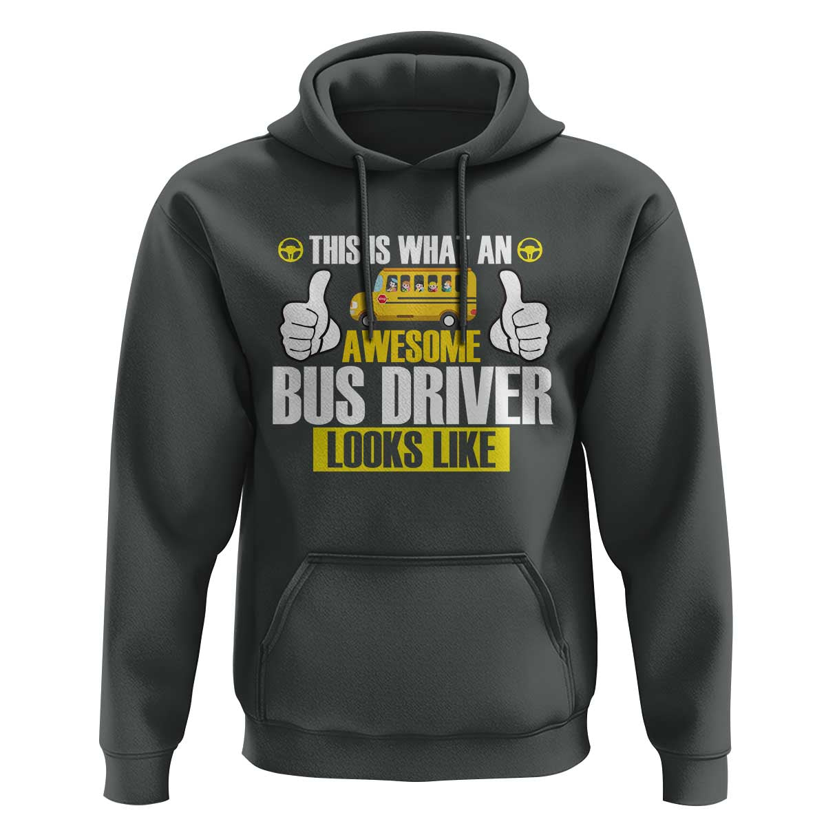 Funny School Bus Driver Hoodie This Is What An Awesome Bus Driver Looks Like - Wonder Print Shop