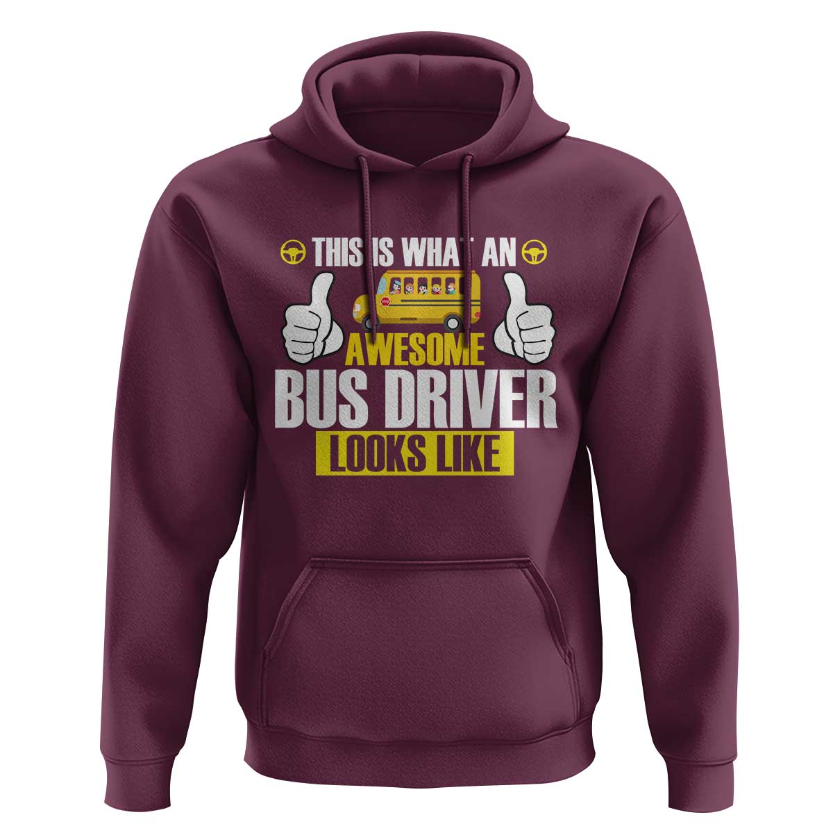 Funny School Bus Driver Hoodie This Is What An Awesome Bus Driver Looks Like - Wonder Print Shop
