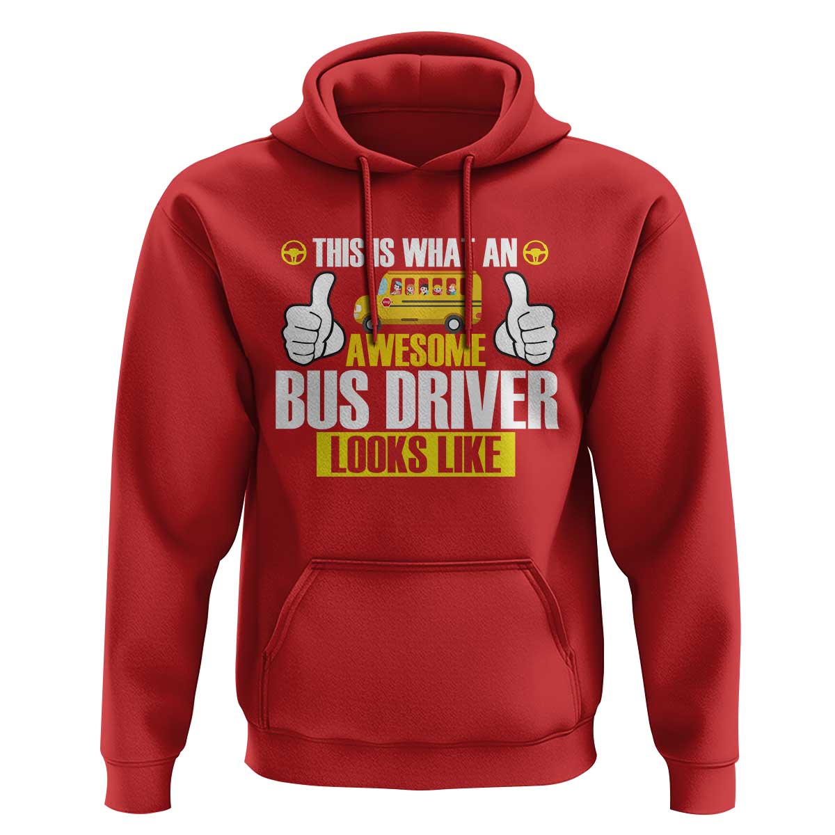 Funny School Bus Driver Hoodie This Is What An Awesome Bus Driver Looks Like - Wonder Print Shop
