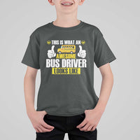 Funny School Bus Driver T Shirt For Kid This Is What An Awesome Bus Driver Looks Like - Wonder Print Shop