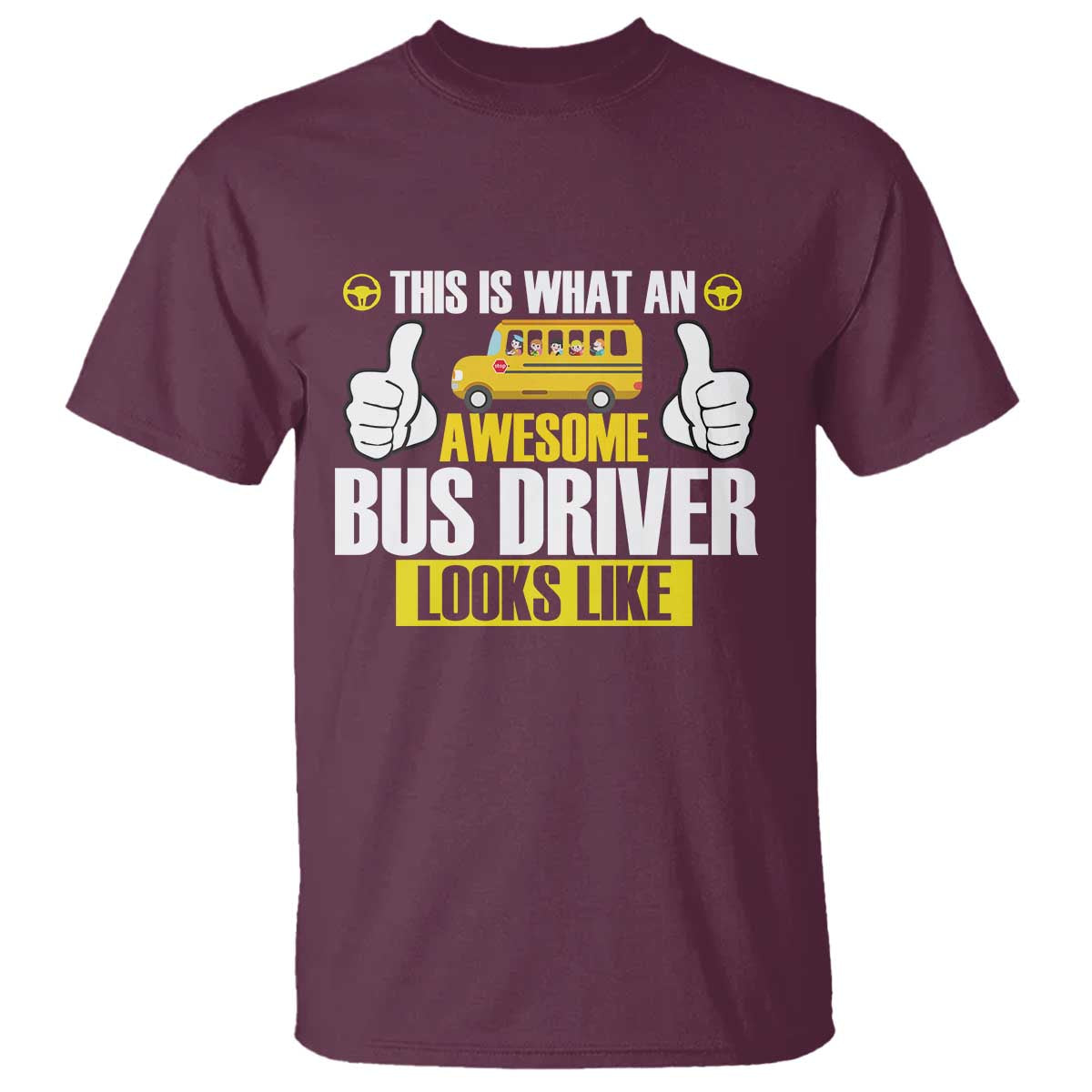 Funny School Bus Driver T Shirt This Is What An Awesome Bus Driver Looks Like - Wonder Print Shop
