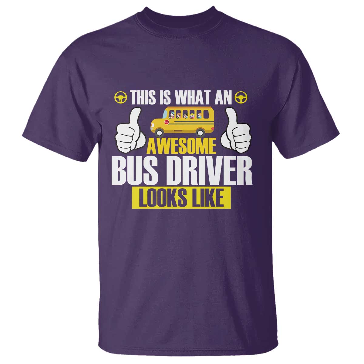 Funny School Bus Driver T Shirt This Is What An Awesome Bus Driver Looks Like - Wonder Print Shop