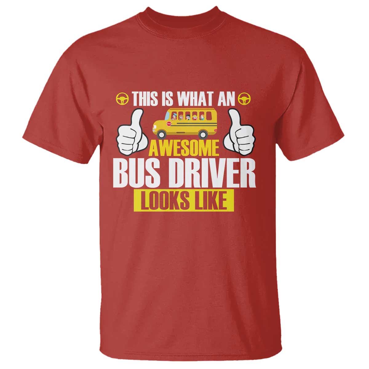 Funny School Bus Driver T Shirt This Is What An Awesome Bus Driver Looks Like - Wonder Print Shop