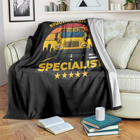 School Bus Driver Throw Blanket Student Delivery Specialist - Wonder Print Shop