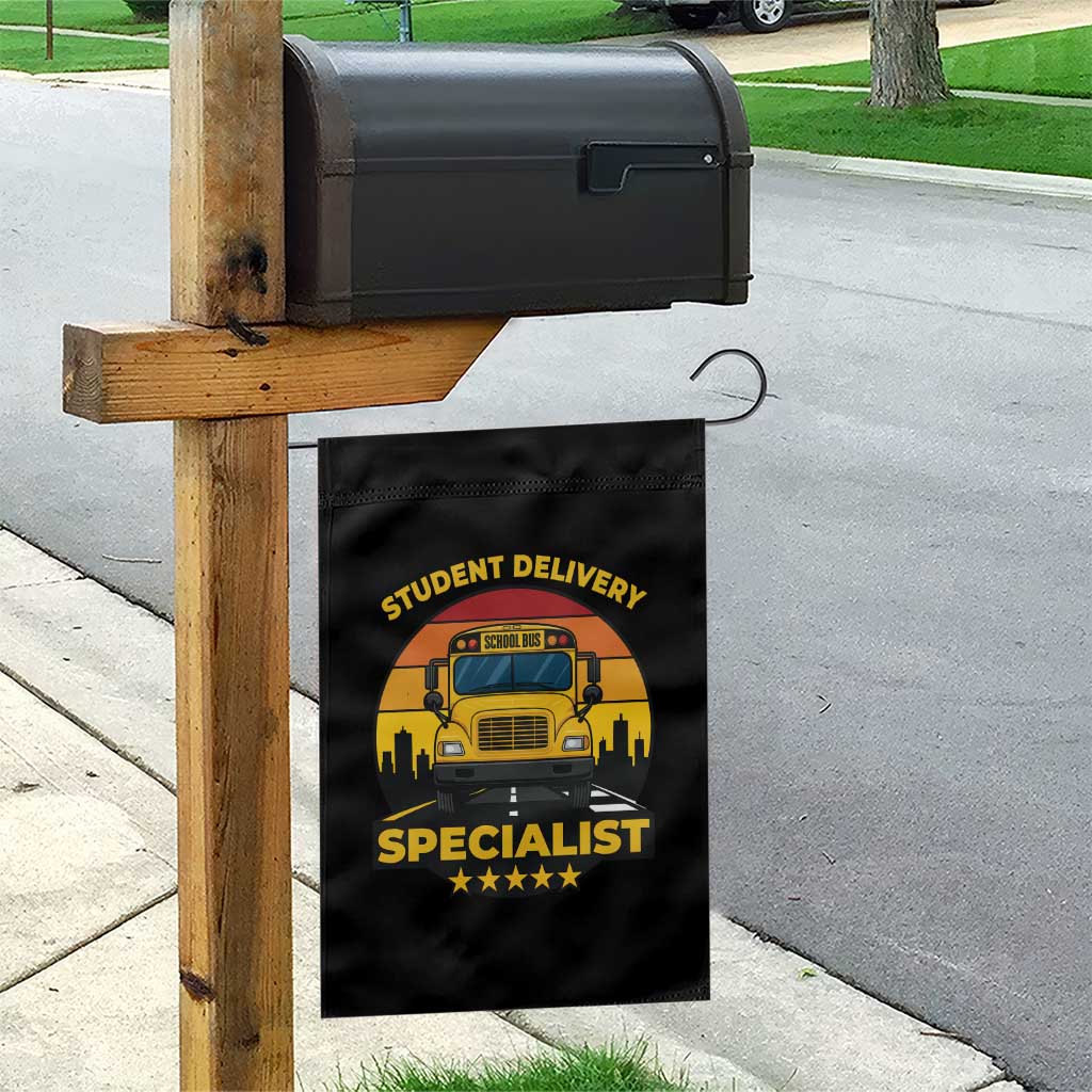 School Bus Driver Garden Flag Student Delivery Specialist - Wonder Print Shop