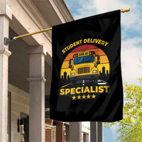 School Bus Driver Garden Flag Student Delivery Specialist - Wonder Print Shop