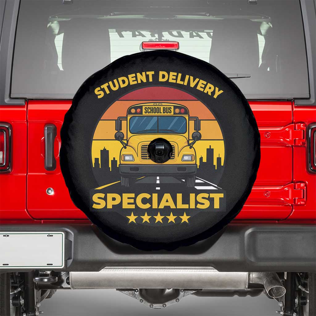 School Bus Driver Spare Tire Cover Student Delivery Specialist - Wonder Print Shop