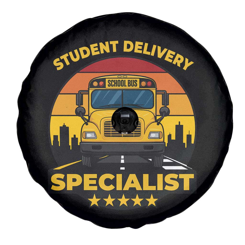 School Bus Driver Spare Tire Cover Student Delivery Specialist - Wonder Print Shop