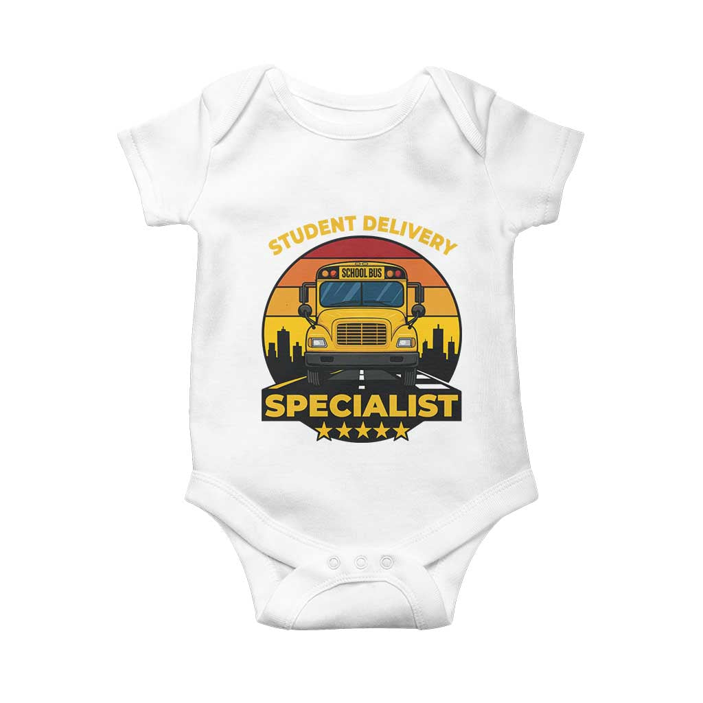 School Bus Driver Baby Onesie Student Delivery Specialist - Wonder Print Shop