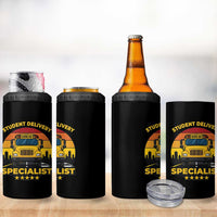 School Bus Driver 4 in 1 Can Cooler Tumbler Student Delivery Specialist - Wonder Print Shop