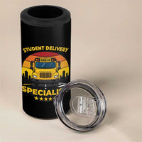 School Bus Driver 4 in 1 Can Cooler Tumbler Student Delivery Specialist - Wonder Print Shop