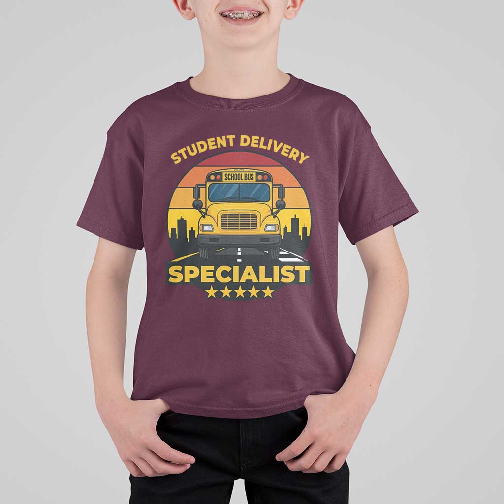 School Bus Driver T Shirt For Kid Student Delivery Specialist - Wonder Print Shop