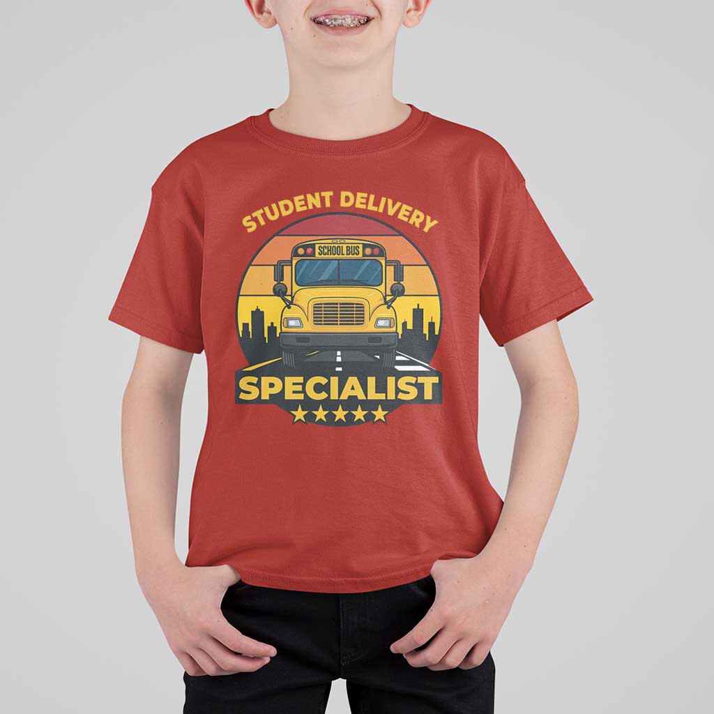 School Bus Driver T Shirt For Kid Student Delivery Specialist - Wonder Print Shop