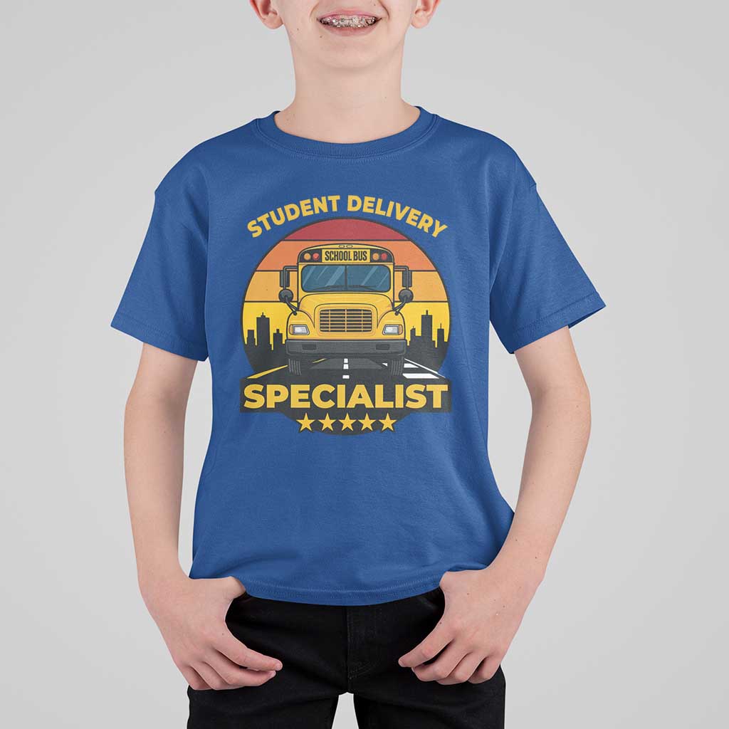 School Bus Driver T Shirt For Kid Student Delivery Specialist - Wonder Print Shop