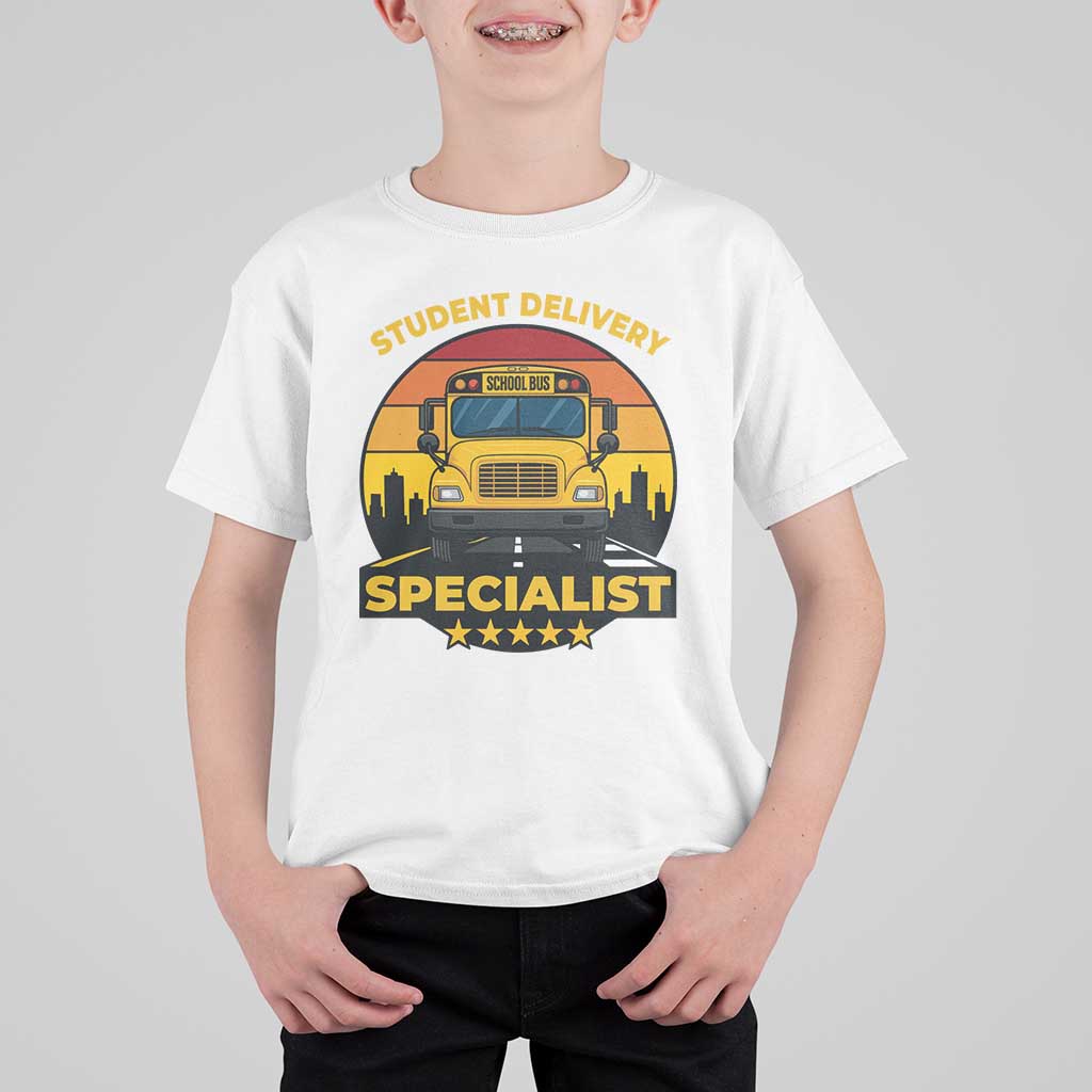 School Bus Driver T Shirt For Kid Student Delivery Specialist - Wonder Print Shop
