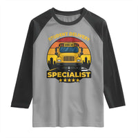School Bus Driver Raglan Shirt Student Delivery Specialist - Wonder Print Shop