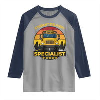 School Bus Driver Raglan Shirt Student Delivery Specialist - Wonder Print Shop