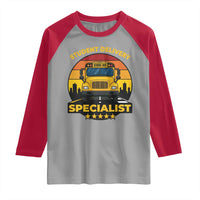 School Bus Driver Raglan Shirt Student Delivery Specialist - Wonder Print Shop