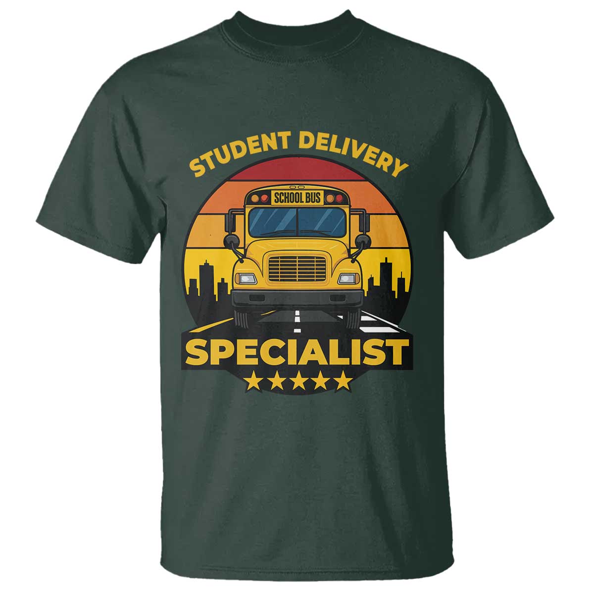 School Bus Driver T Shirt Student Delivery Specialist - Wonder Print Shop