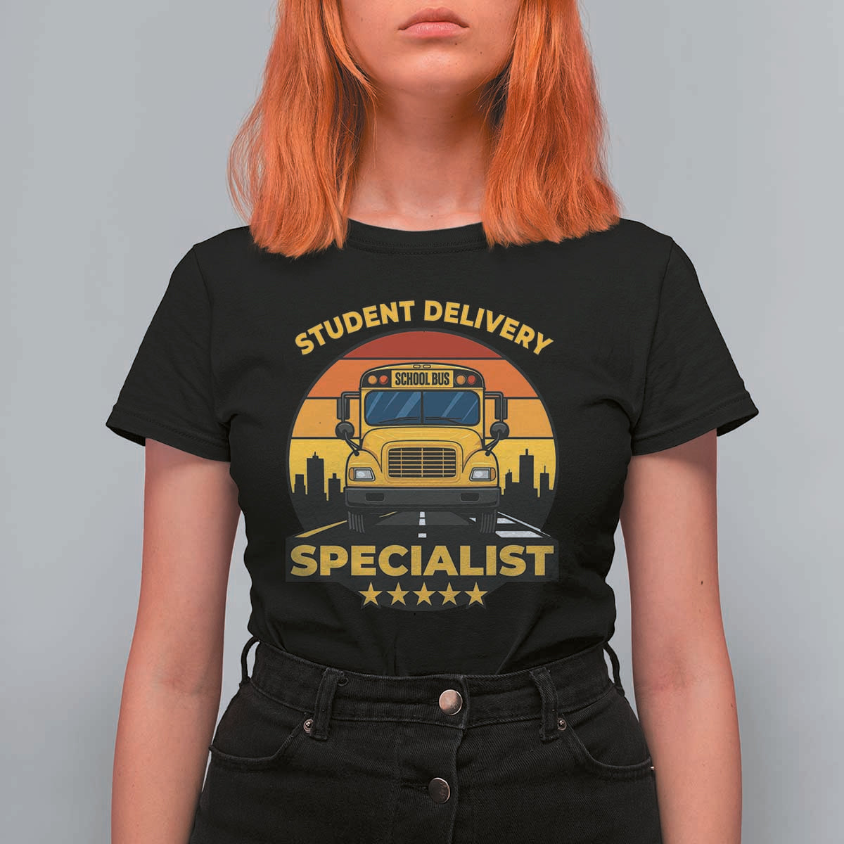 School Bus Driver T Shirt For Women Student Delivery Specialist - Wonder Print Shop