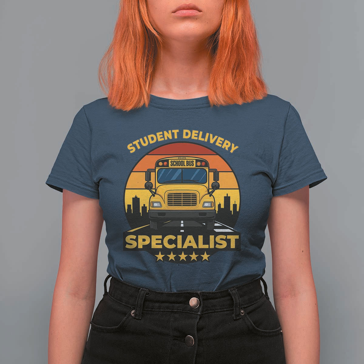 School Bus Driver T Shirt For Women Student Delivery Specialist - Wonder Print Shop