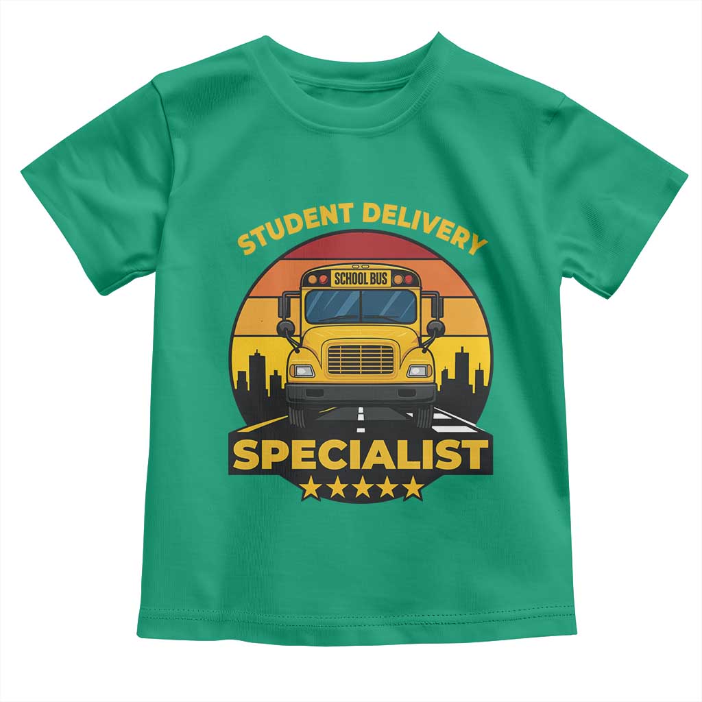 School Bus Driver Toddler T Shirt Student Delivery Specialist - Wonder Print Shop