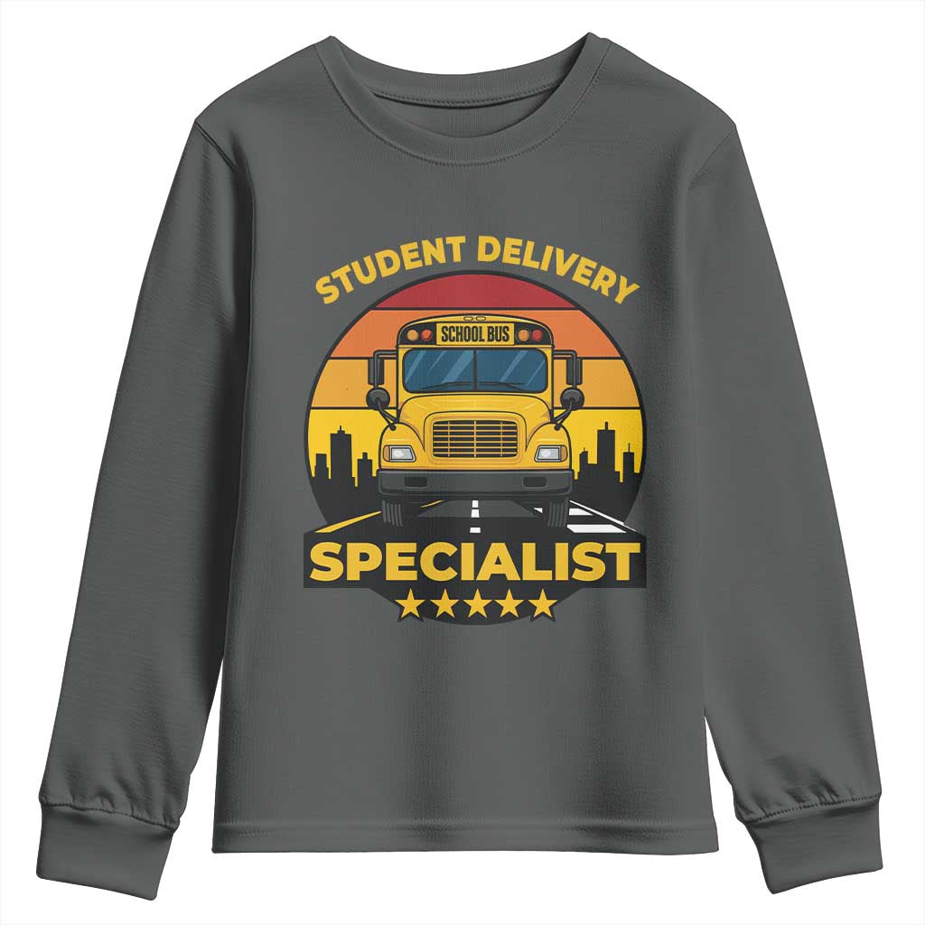 School Bus Driver Youth Sweatshirt Student Delivery Specialist - Wonder Print Shop