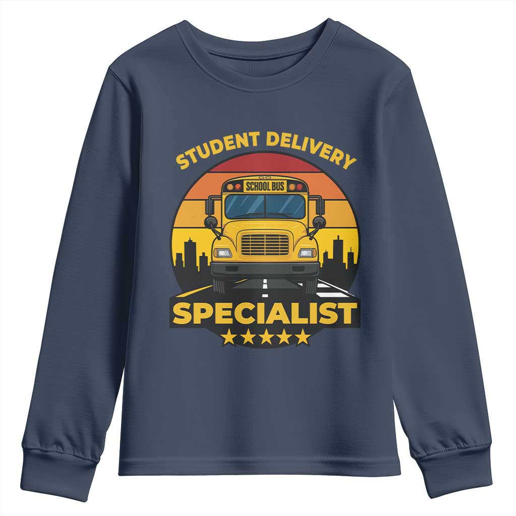 School Bus Driver Youth Sweatshirt Student Delivery Specialist - Wonder Print Shop