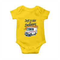Funny Postal Worker Baby Onesie Just A Girl Who Delivers - Wonder Print Shop