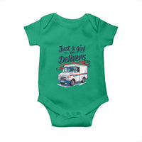 Funny Postal Worker Baby Onesie Just A Girl Who Delivers - Wonder Print Shop