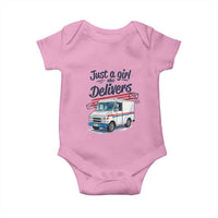 Funny Postal Worker Baby Onesie Just A Girl Who Delivers - Wonder Print Shop
