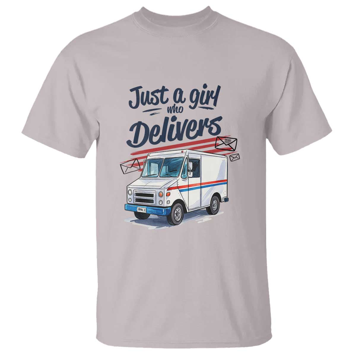 Funny Postal Worker T Shirt Just A Girl Who Delivers - Wonder Print Shop