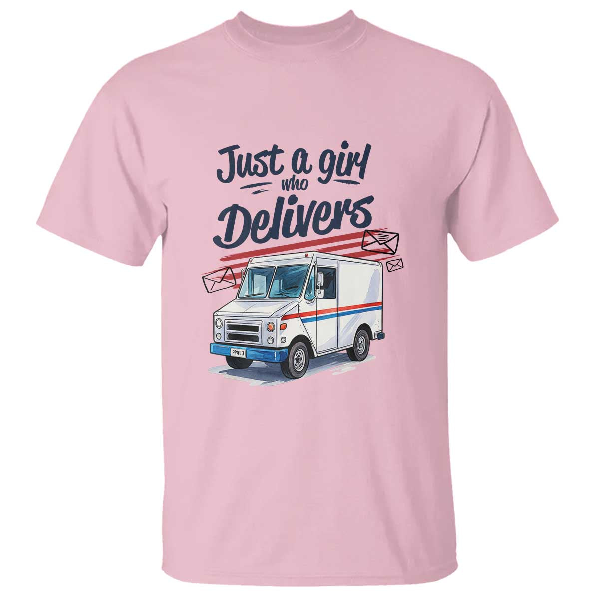 Funny Postal Worker T Shirt Just A Girl Who Delivers - Wonder Print Shop